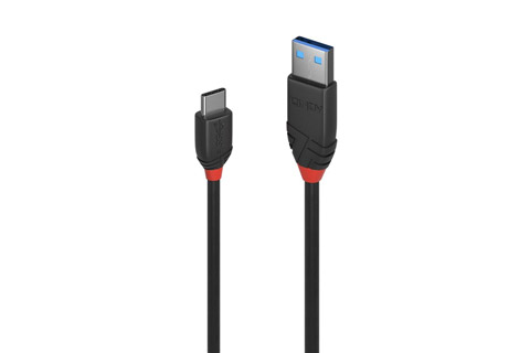 Lindy Black line USB C til A 3.1 - 1