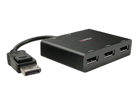 Lindy 3 port DisplayPort 1.2 Hub - Front