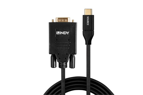 Lindy USB-C til VGA adapter kabel - Front
