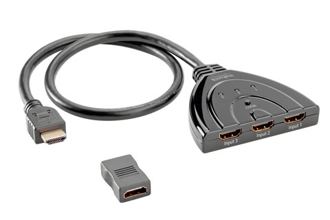 Inakustik HDMI switch med kabel