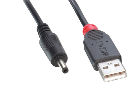 Lindy USB til DC lavvoltsstik (1,35 x 3,50mm)