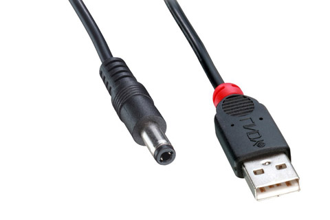 Lindy USB til DC lavvoltsstik (2,10 x 5,50mm)