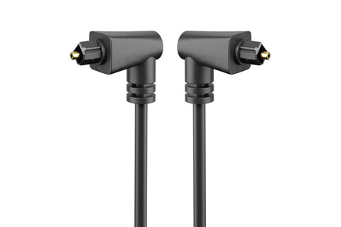 Optical cable - Toslink 90° male > Toslink 90° male