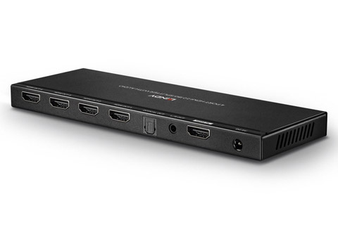 Lindy 4 Port HDMI 2.0 Splitter with Audio