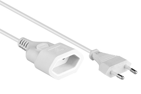 Extension cord with Euro plug