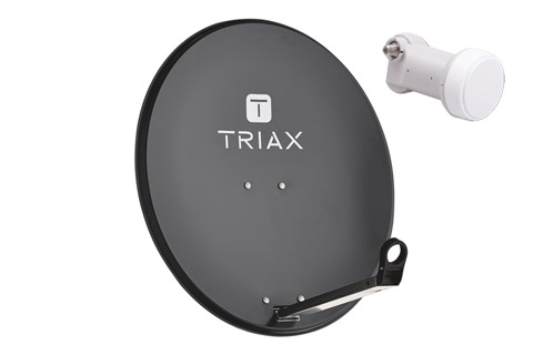 Triax TDS 65A (1 pos, 1 user) Parabolantenne 60x 66 cm. kit til 1 position og 1 brugere