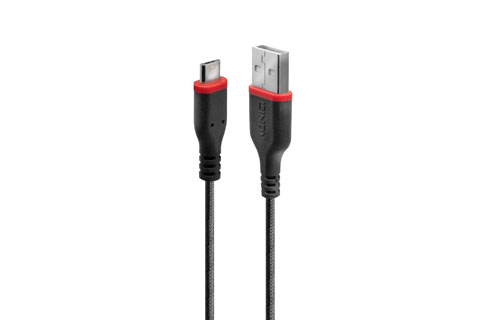 Lindy reinforced USB 2.0 kabel (Type A - Micro)
