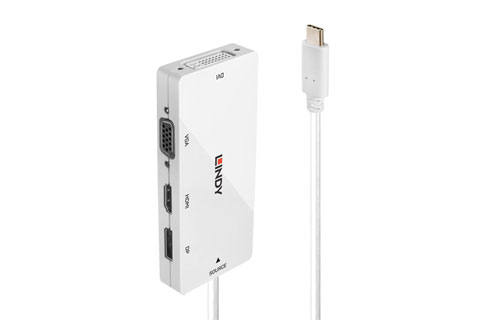 Lindy USB-C 3.2 to DisplayPort, HDMI, DVI or VGA