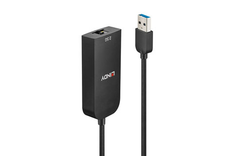 Lindy USB-A 3.2 Gen 1 to 2.5G ethernet converter