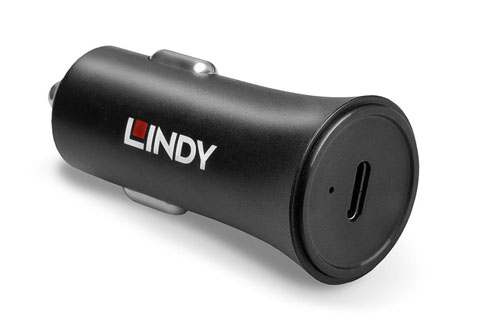 Lindy Car charger with a single USB-C PD port, 27W