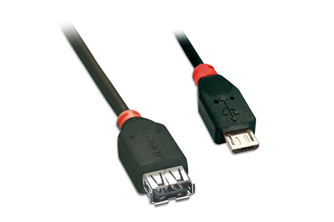 Lindy USB OTG 2.0 Kabel (Type Micro B - A), Logo