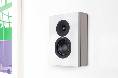 System Audio Saxo 6 on-wall speaker, white satin