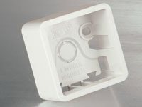 LK FUGA® Baseline surface box 50x50 mm., 1 module (no. 503D6610), white
