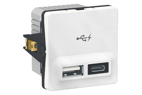 LK FUGA® dobbelt USB-charger (2.400 mA)