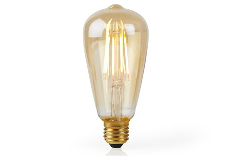 SmartLife E27 Filament LED bulb, 5W, ST64, 2200K