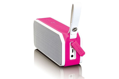 Lenco BT-191 Bluetooth speaker with lights -  Pink side