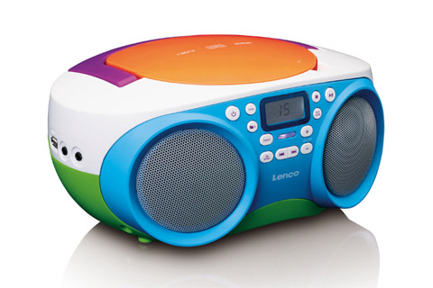 Lenco SCD-41 portable FM radio with CD and USB -  Side