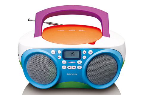 Lenco SCD-41 portable FM radio with CD and USB -  Front