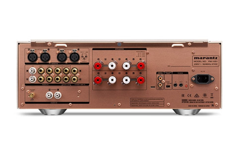 Marantz PM10S1 stereo amplifier, rear