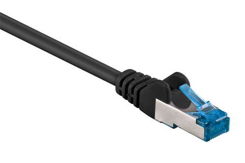 Network cable, Cat 6a S/FTP, black