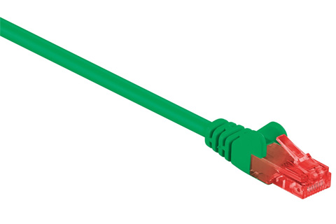 Network cable, Cat 6 UTP, green