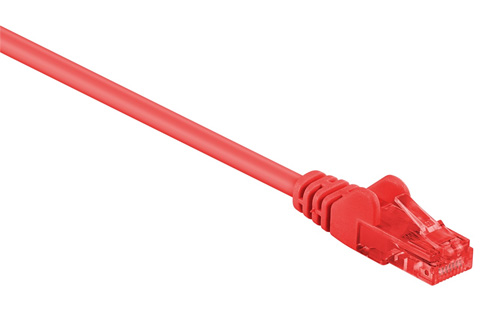 Network cable, Cat 6 UTP, red