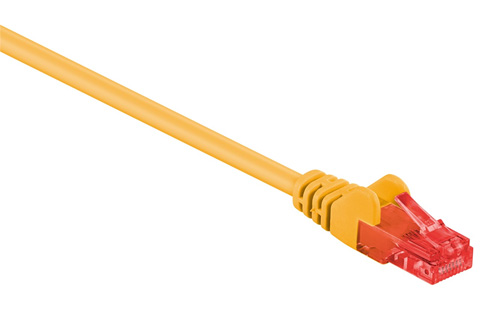 Network cable, Cat 6 UTP, yellow