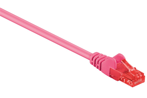 Network cable, Cat 6 UTP, pink