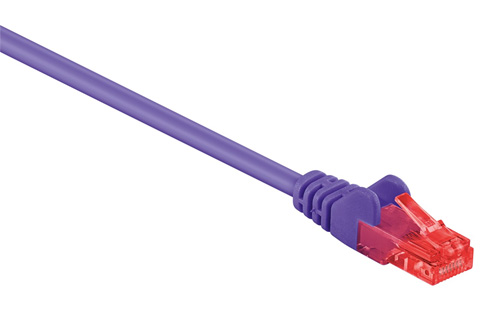 Network cable, Cat 6 UTP, purple