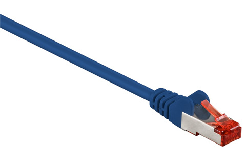 Network cable, Cat 6 S/FTP, blue