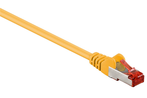 Network cable, Cat 6 S/FTP, yellow