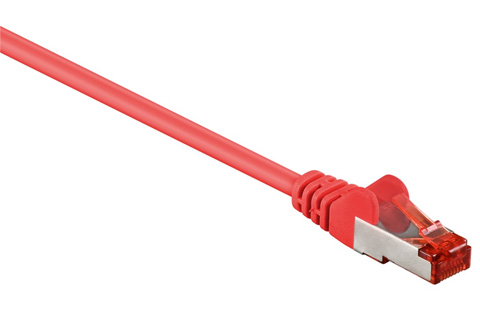 Network cable, Cat 6 S/FTP, red