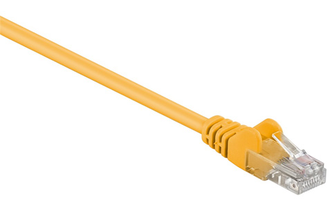 Network cable, Cat 5e UTP, yellow