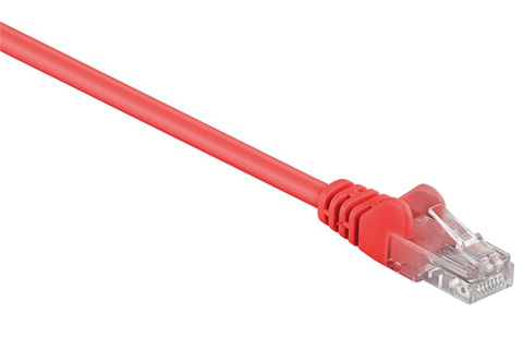 Goobay Network cable, Cat 5e UTP, red