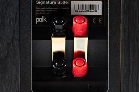 Polk Audio S50e bookshelf speaker - Black back