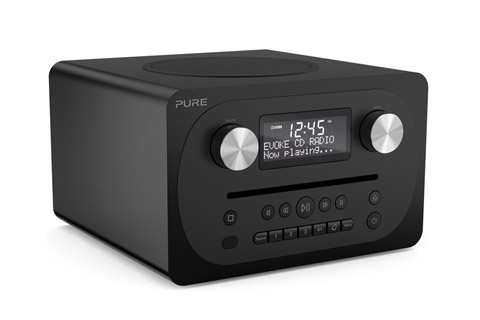 Pure Evoke C-D4 BT FM/DAB+ Radio med CD/Bluetooth, sort