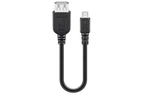 USB OTG 2.0 Cable (Type Micro B - A)