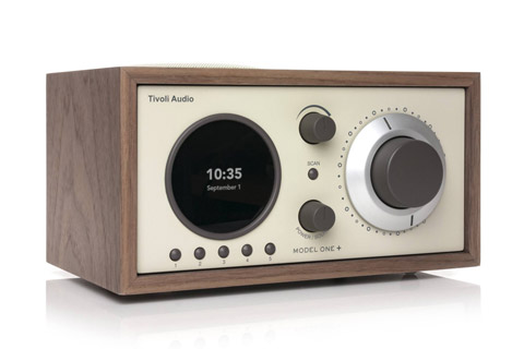 Tivoli Audio Model One+ radio, walnut/beige