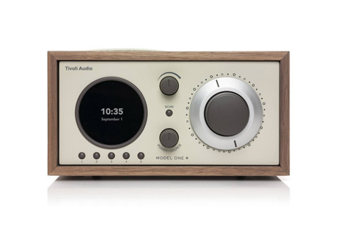 Tivoli Audio Model One+ radio, walnut/beige