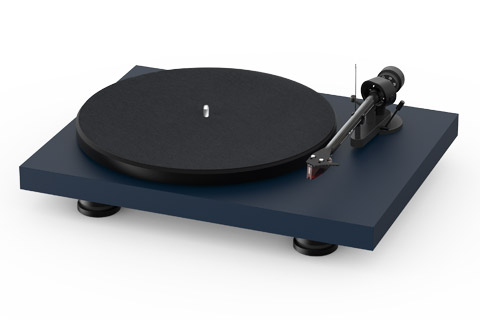 Pro-Ject Debut Carbon EVO recordplayer with tonearm and Ortofon 2M-Red cartridge, blue satin