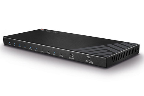 Lindy 8 Port HDMI 2.0 18G Splitter with HDR - Front