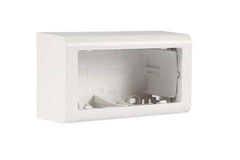 LK FUGA® Softline surface box horizontal - 2 module