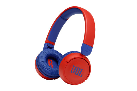 JBL JR310BT on-ear Bluetooth headphones for kids, red