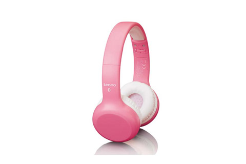 Lenco HPB-110 foldable kids Bluetooth headphone - Pink