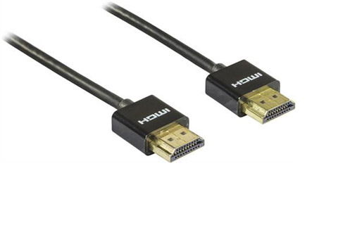 Deltaco slim HDMI cable, black