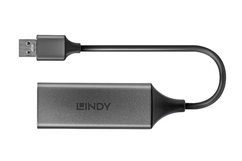 Lindy USB-A to RJ45 network adaptor (top)