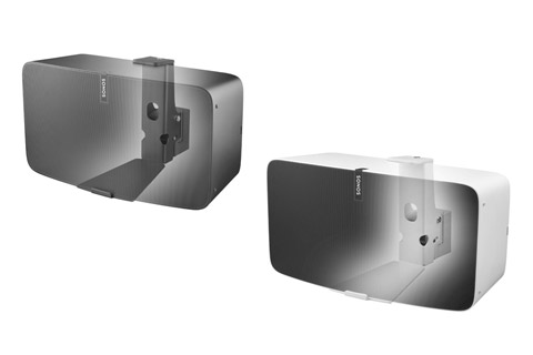 Cavus horizontal wall bracket for Sonos PLAY:5/FIVE - Black and White