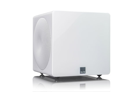 SVS 3000 Micro sealed box subwoofer, white high gloss