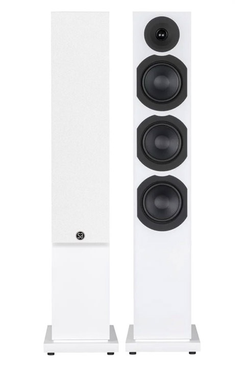 System Audio Saxo 60 floorstanding speaker, white satin
