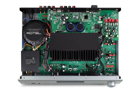 Rotel A14 MKII integrated amplifier, inside